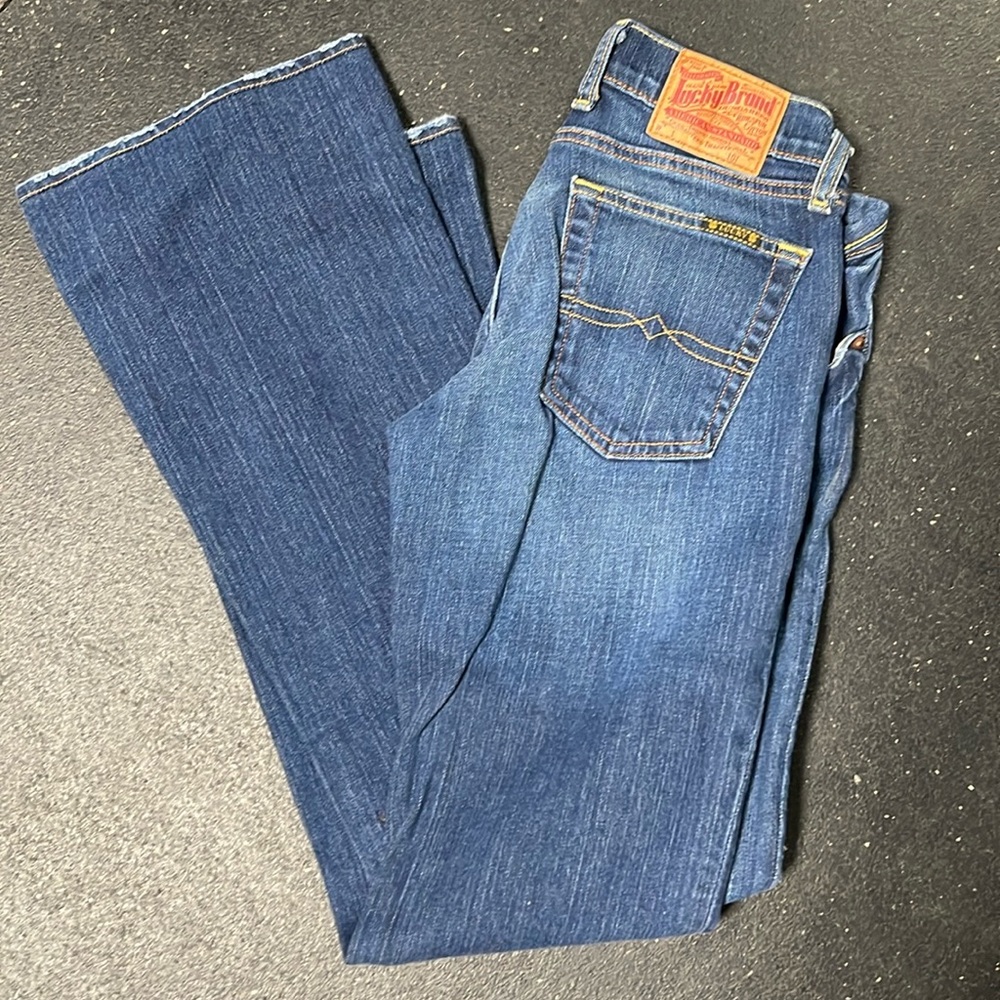 Lucky long length Maggie dark denim jean